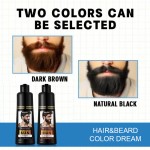 Hair Color Shampoo Manufacturer - 200ml Beard Dye Shampoo Cream for Men