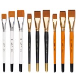 Painting Brush Set Factory - 3PCS/Set Oil Painting 3Color Big Flat Head