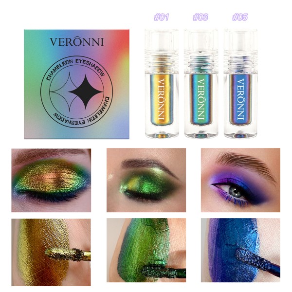 Liquid Eyeshadow Factory - 3pcs/set Wholesale Liquid Eyeshadow Glitter Chameleon