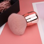 Powder Makeup Brush Factory - Portable Pink Mushroom Aluminum Handle Brush