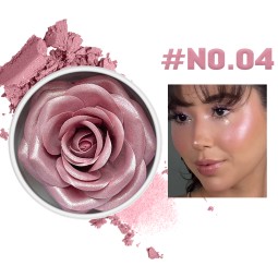 Blush Highlighter Manufacturer - Facial 3D Rose Blush Cheek Contour Shimmer