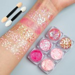 Chunky Glitter Manufacturer - 6 Color Cosmetic Chunky Glitter Shimmer Body
