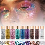 Eye Glitter Factory - 9 Colors Eye Glitter Hair Body Face Chunky Glitter