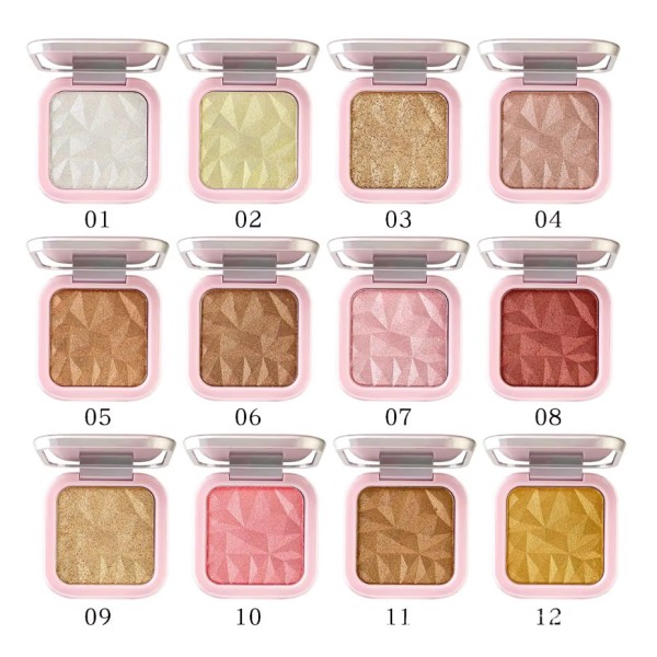 Highlighter Powder Factory - Face Makeup Single Palette Pressed Shimmer