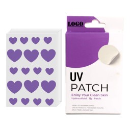 UV Tattoo Sticker Manufacturer - Custom Heart Shape Pimple Patches Sunscreen