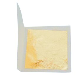 Gold Leaf Sheets Factory - 24k Pure Gold Foil Leaf 24 Karat Mask Sheets Paper
