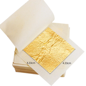 Gold Leaf Manufacturer - Pure Karat 24k Gold Leaf Sheets Genuine Foil Edible