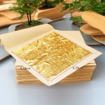 Gold Leaf Sheets Factory - Hot Sales 24k Hand Made Gold Leaf Sheets Anti Wrinkling