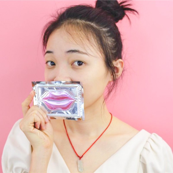 Hydrogel Lip Pad Supplier - Stock Available Rose Scent Pink Antiaging Hydrogel