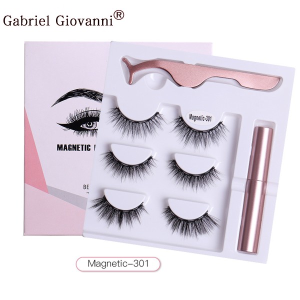 Magnetic Eyeliner Kit Supplier - Wholesale Custom Logo 5 Magnet with Lashes