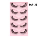 False Eyelashes Manufacturer - New Beauty Luxury Custom Logo 5 Pairs Multilayer
