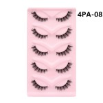 False Eyelashes Manufacturer - New Beauty Luxury Custom Logo 5 Pairs Multilayer