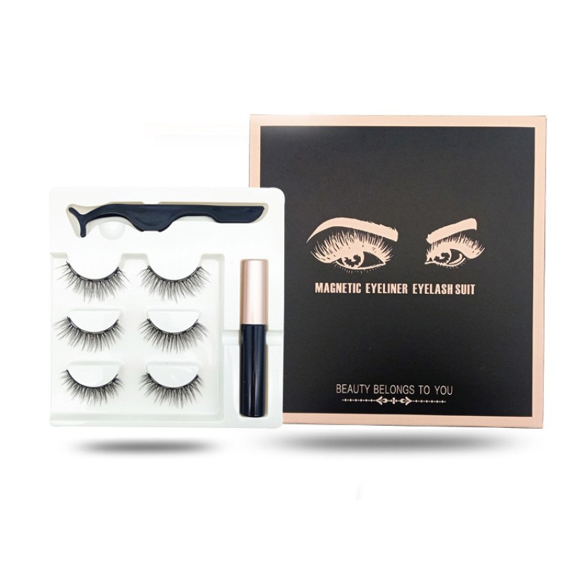 Magnetic Eyelashes Supplier - Eyelashes 25mm 3D with Magnetic Box Own Brand