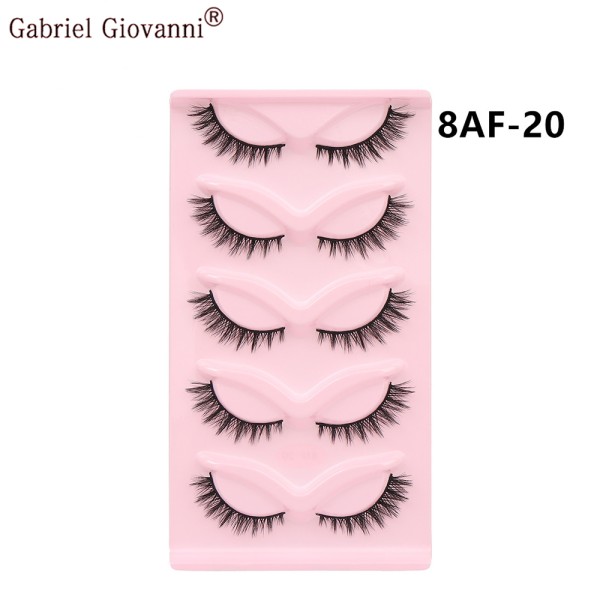 False Eyelashes Manufacturer - New Beauty Luxury Custom Logo 5 Pairs Multilayer