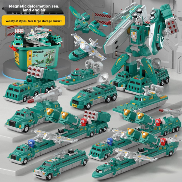 Building Block Set Factory - Genuine Wholesale Magnetic Deformation Robot King