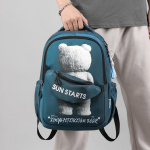 Schoolbags Factory - High Quality Waterproof Large Capacity Spine Geometric