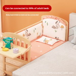 Baby Crib Supplier - Multifunctional Solid Wood Cradle with Mobile Splicing