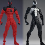Action Figure Manufacturer - Black Neighbor Symbiote Spider-Man PVC Model