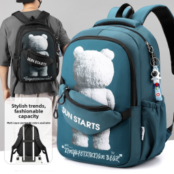 Schoolbags Factory - High Quality Waterproof Large Capacity Spine Geometric