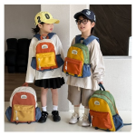 School Bag Supplier - Lightweight Color-Blocked Backpack Kindergarten Travel