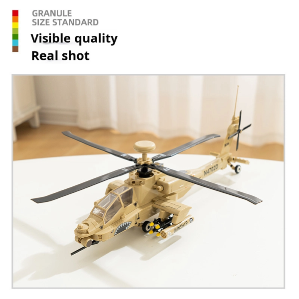 Educational Building Blocks Factory - Wange DIY Military Aircraft Model