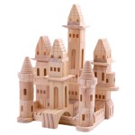 Wooden Model Supplier - Children's Wooden Building Blocks 40-Piece Shape