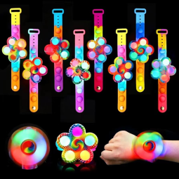 Light-Up Bracelet Supplier - Creative Rotating Gyro Watch Glowing Bubble Design