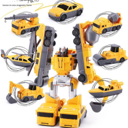 RC Car Toy Manufacturer - Children's Transforming Fire Truck Magnetic Blocks
