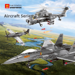 Educational Building Blocks Factory - Wange DIY Military Aircraft Model