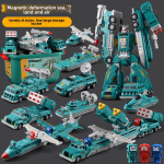 Building Block Set Factory - Genuine Wholesale Magnetic Deformation Robot King