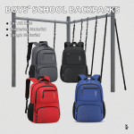 Children Backpack Supplier - Geometric Pattern Boys Backpack Factory Wholesale