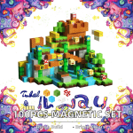 Magnetic Block Factory - 100pcs Plastic Magnetic Tiles Game Set 14+