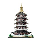 Building Block Set Supplier - WANGE 6236 Mini Chinese Leifeng Pagoda ABS