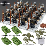 Building Blocks Supplier - Cross-Border New Model ABS 40-Piece Tank Fantasy