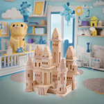 Wooden Model Supplier - Children's Wooden Building Blocks 40-Piece Shape