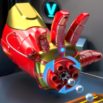 Bubble Toy Factory - Electric Gatling Crystal Launcher ABS Plastic Arm