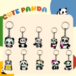 Keychain Supplier - For Amazon Hot Cartoon Panda PVC Soft Rubber