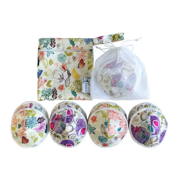 Bamboo Breast Pad Supplier - 12pcs/mesh Bag Contoured Shape Soft Leak Proof