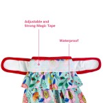 Female Dog Diapers Supplier - Reusable Adjusted Underwear Cloth Pleated Skirt