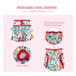 Female Dog Diapers Supplier - Reusable Adjusted Underwear Cloth Pleated Skirt