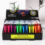 Face Color Set Factory - 12 Piece Brush Palette Halloween Graffiti Set
