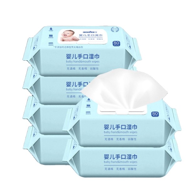Baby Wet Wipes Manufacturer - With Cover Newborn Hand Mouth Thickened