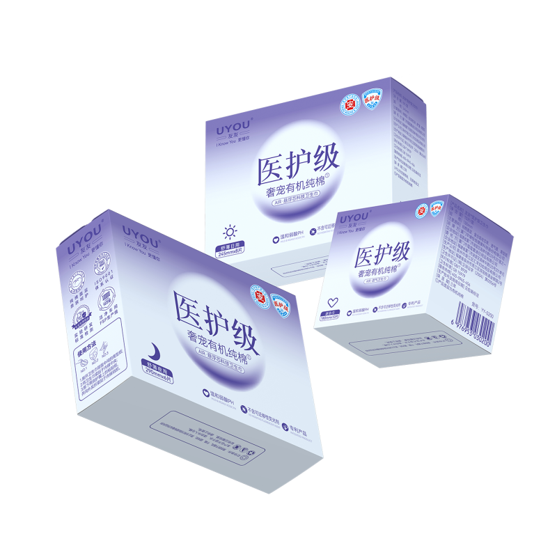 Sanitary Napkins Supplier - Customized 155-420mm Breathable Organic Cotton