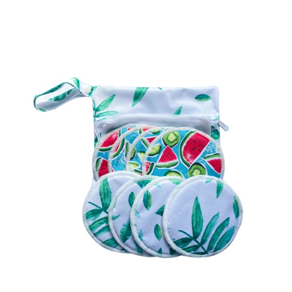 Breast Pads Factory - 8pcs Mesh Bag Reusable Waterproof Charcoal Bamboo