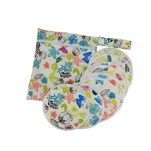 Breastfeeding Pad Manufacturer - Colorful Printed Waterproof PUL Bamboo Fiber