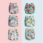 Cloth Nappy Manufacturer - New Print Reusable Pocket Bamboo Charcoal Diaper