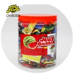 Wholesale Healthy Exotic Fruity Jelly Candy Kids'  Soft Sweets Classic Snack Watermelon Fruit Bubble Gum and Chewing Gum