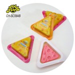 Low MOW Wholesale New Fruit Flavor 3d Cheese Shape Gummy Jelly Soft Candy in Glass Bear Bottle Sweets Snack