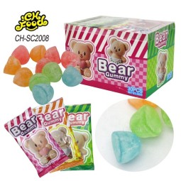 Halal Small Colorful Sour Bear Gummy Jelly Candy Sweets for Kids