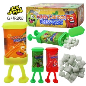 Wholesale New Plastic Cartoon Robot Bottle Candy Toy for Kids